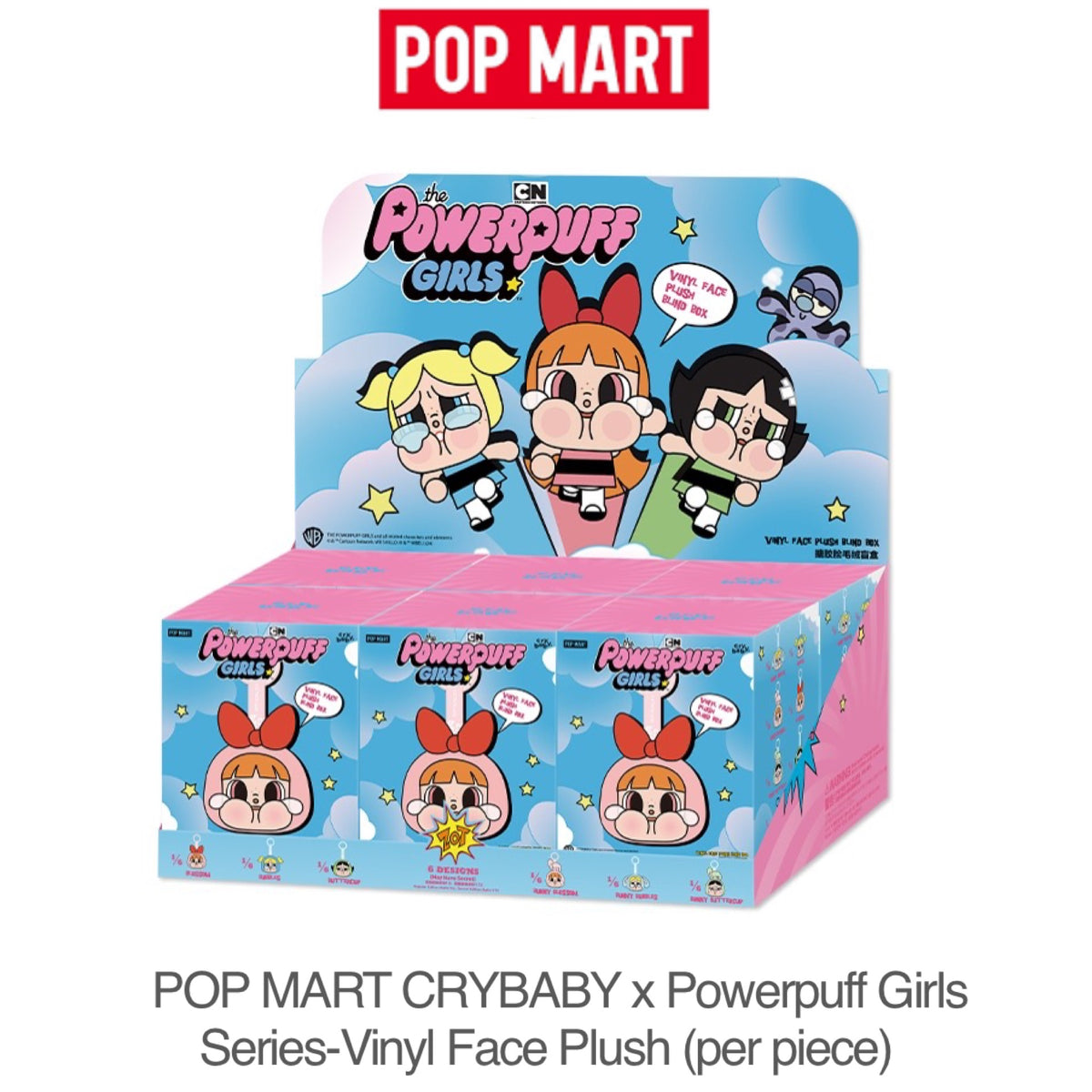 その他 Pop mart Powerpuff Girls crybaby CRYBABY x Powerpuff Girls Plush- Bunny BUBBLE from Official