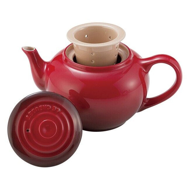 Le Creuset Teapot with 2 Mugs Set - CERISE