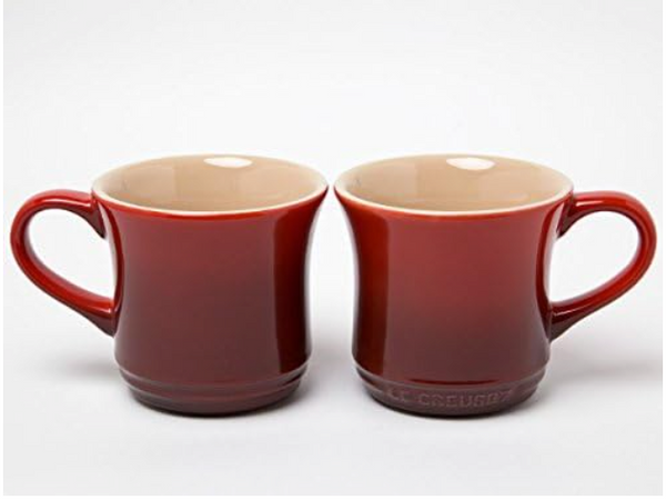 Le Creuset Teapot with 2 Mugs Set - CERISE
