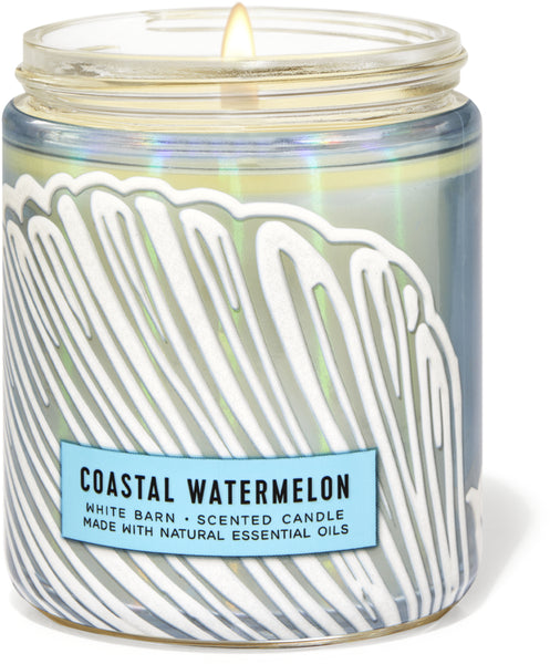 Bath & Body Works COASTAL WATERMELON single-wick Candle 7 oz / 198 g