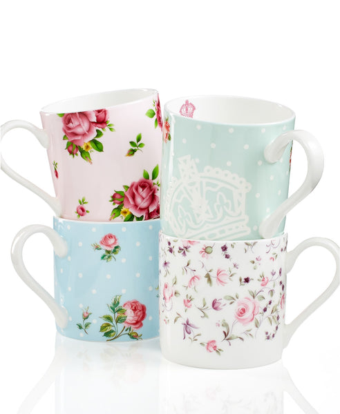 Royal Albert Dinnerware, Set of 4 Old Country Roses Mugs
