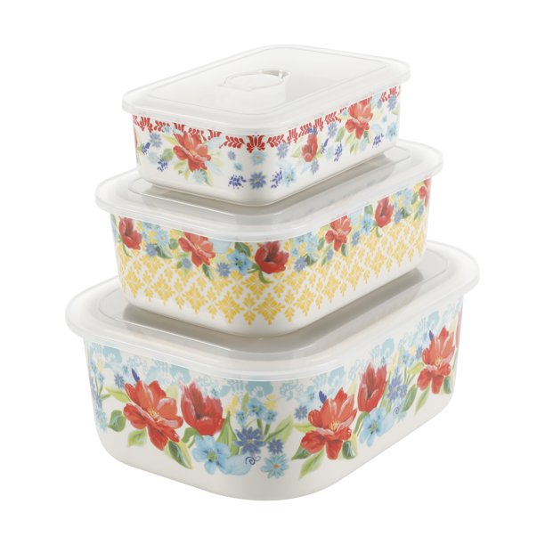 The Pioneer Woman Breezy Blossoms 6-Piece Decorated Stoneware
