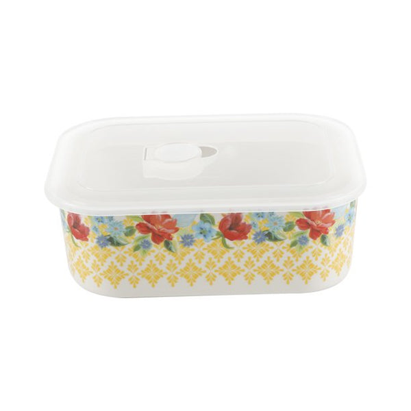 The Pioneer Woman Spring Bouquet 6-Piece Decorated Stoneware Storage Set with Lids