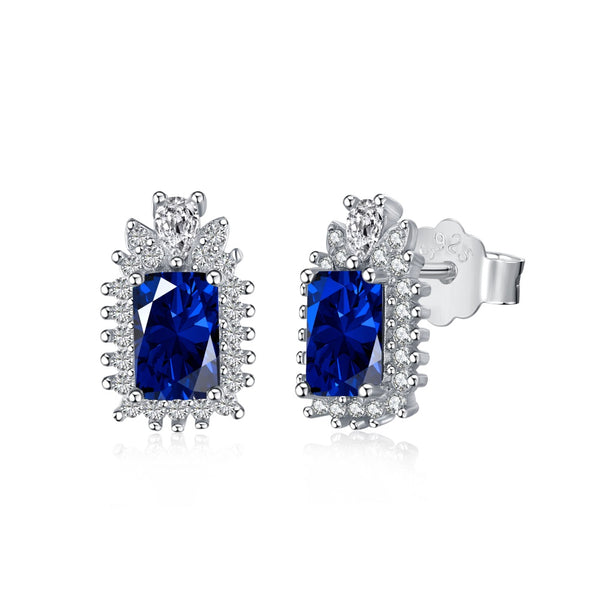 PURE 925 SILVER BLUE Gwynette Earrings