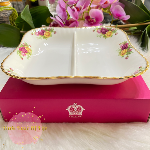 Royal Albert  Old Country Roses 2-Part Divided Server