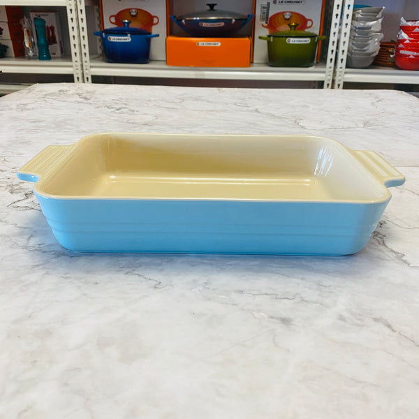 Le Creuset Stoneware Rectangular Dish 25cm (SECOND CHOIX)- SKY BLUE