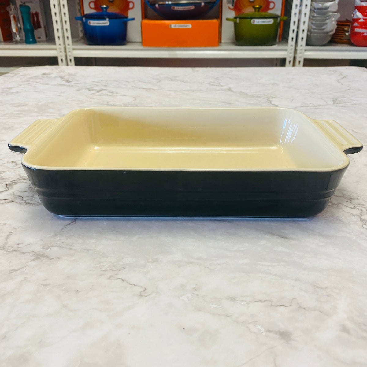Le Creuset Stoneware Rectangular Dish 25cm (SECOND CHOIX)- BLACK