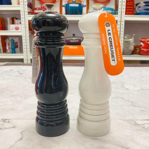 Le Creuset Salt & Pepper Mill 8"inch - BLACK & WHITE