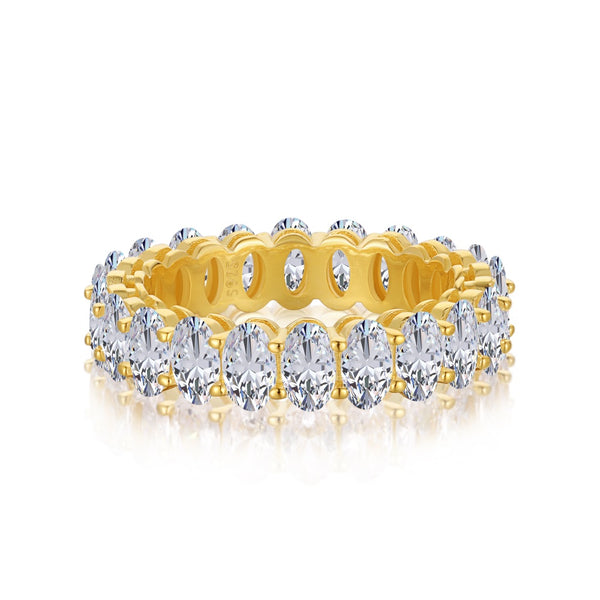 PURE 925 SILVER (Gold Plated)Samantha Ring