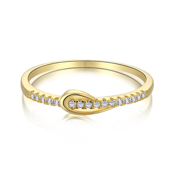 PURE 925 SILVER (Gold Plated)Serenity Ring
