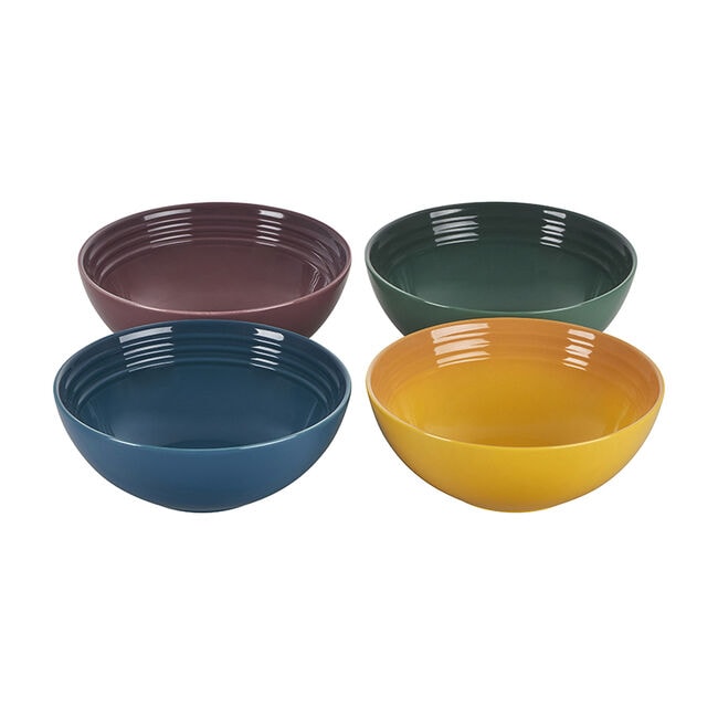 Le Creuset 22 oz Stoneware Soup Bowls Set of 4 - Cerise