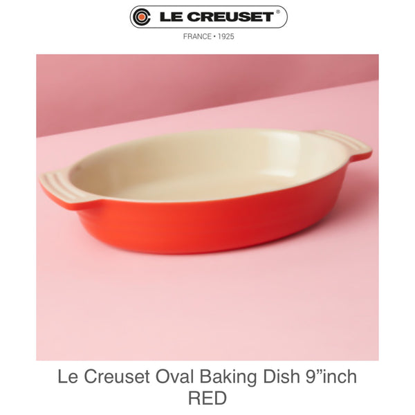 Le Creuset  Oval Baking Dish 9"inch - RED
