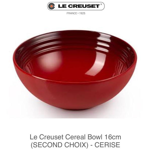 Le Creuset Cereal Bowl 16cm ( SECOND CHOIX) - CERISE