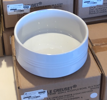 Le Creuset 1qt Souffle Dish - White