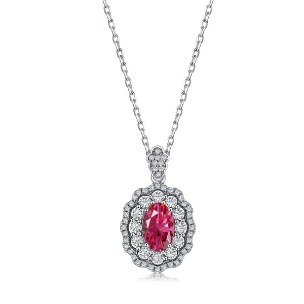 PURE 925 SILVER (RED)Primrose Necklace