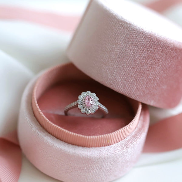 PURE 925 SILVER PINK Jamille Ring