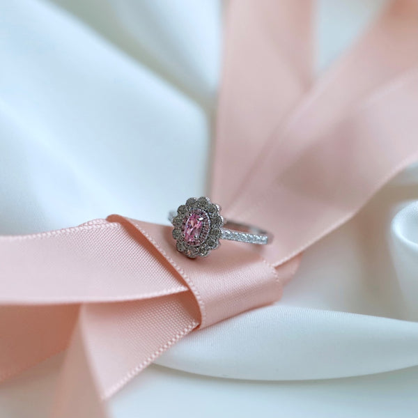 PURE 925 SILVER PINK Jamille Ring