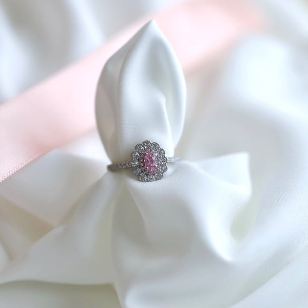 PURE 925 SILVER PINK Jamille Ring