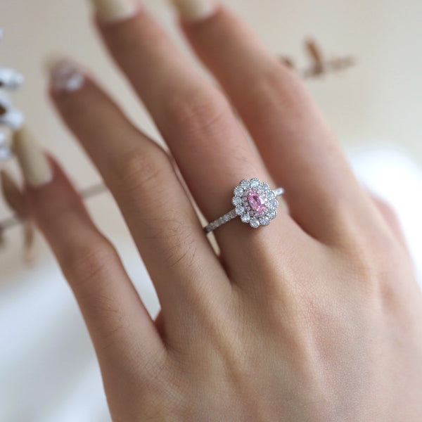 PURE 925 SILVER PINK Jamille Ring
