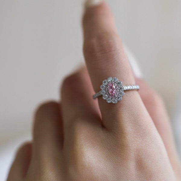 PURE 925 SILVER PINK Jamille Ring