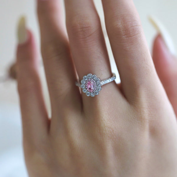 PURE 925 SILVER PINK Jamille Ring