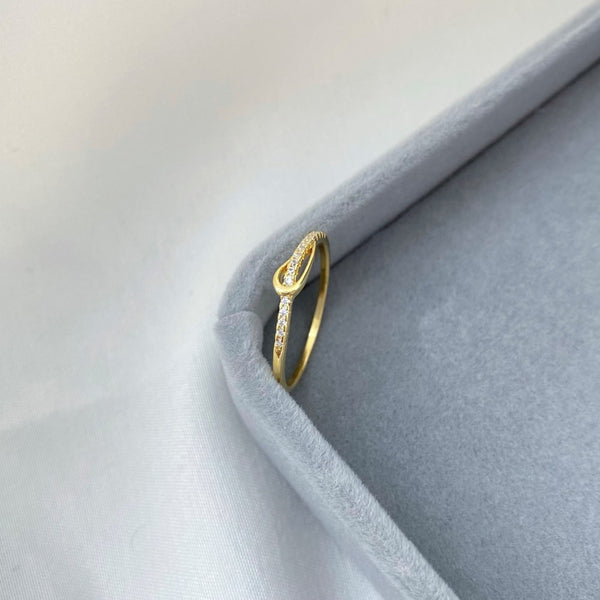 PURE 925 SILVER (Gold Plated)Serenity Ring