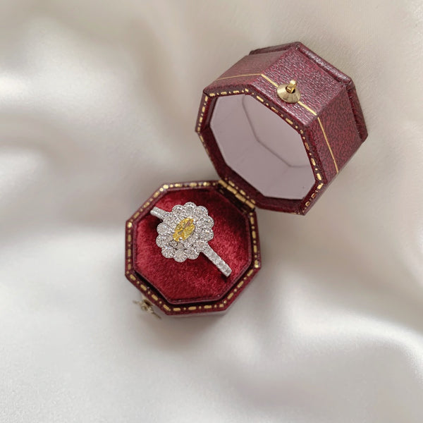 PURE 925 SILVER YELLOW Jamille Ring