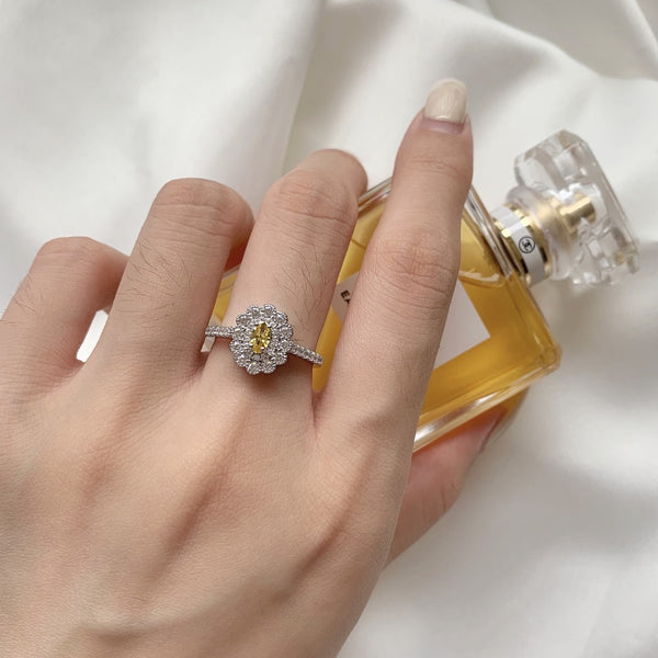 PURE 925 SILVER YELLOW Jamille Ring