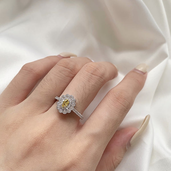PURE 925 SILVER YELLOW Jamille Ring