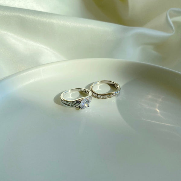 PURE 925 SILVER Audrey Ring Set