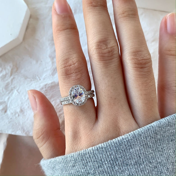 PURE 925 SILVER Savannah Ring Set