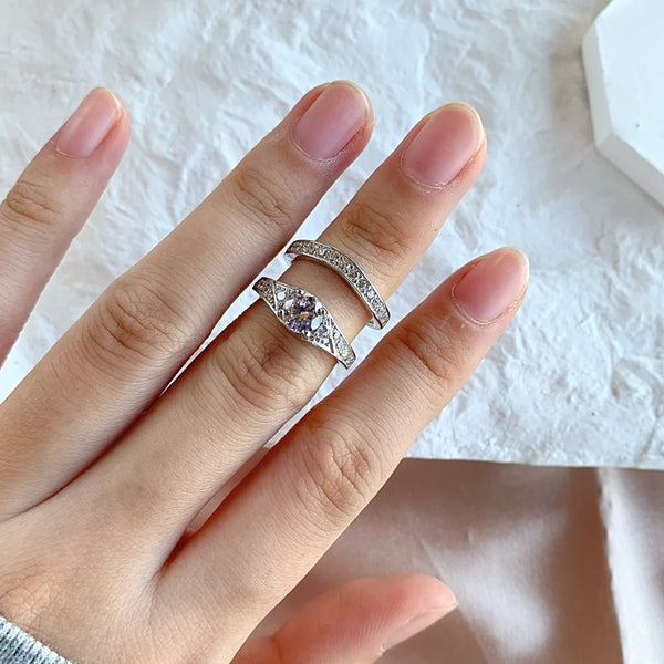 PURE 925 SILVER Audrey Ring Set