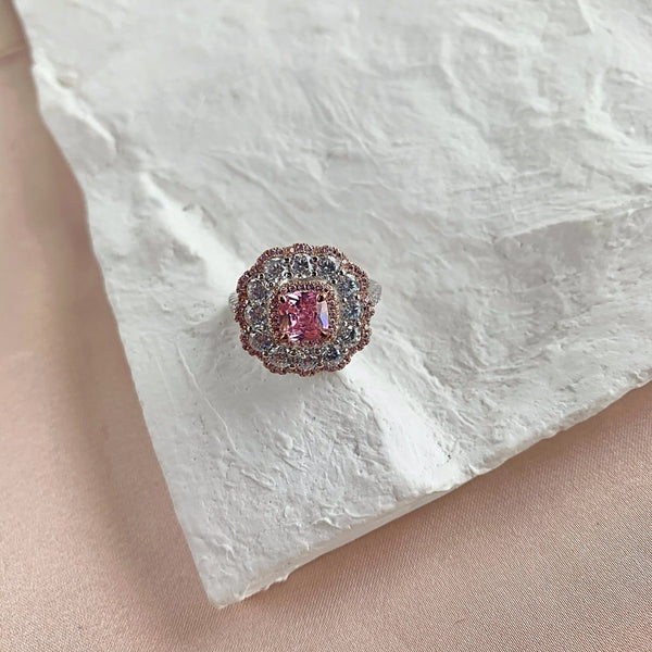 PURE 925 SILVER Peony Ring