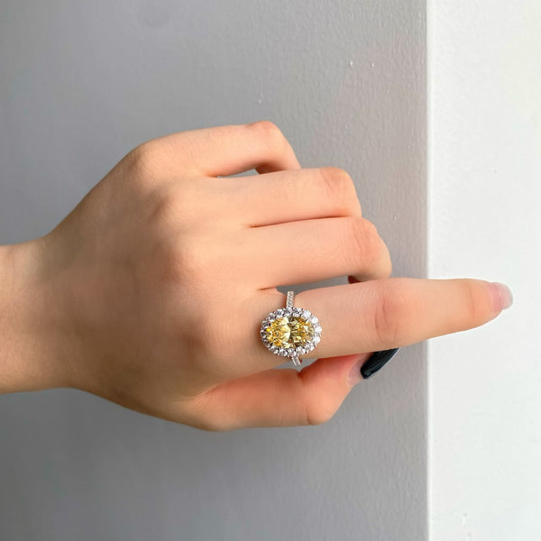 PURE 925 SILVER YELLOWTiffany Ring