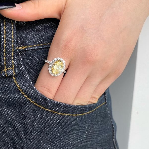 PURE 925 SILVER YELLOWTiffany Ring