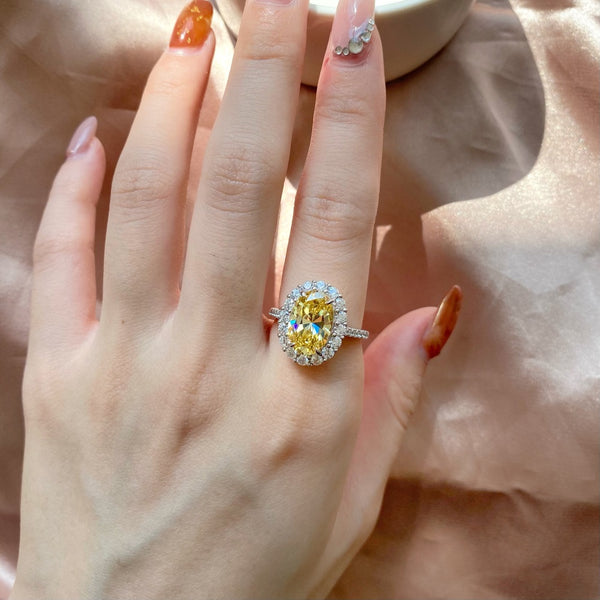 PURE 925 SILVER YELLOWTiffany Ring