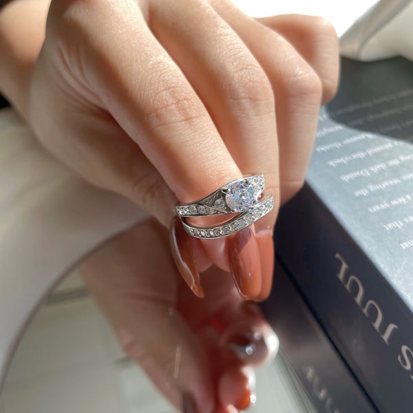 PURE 925 SILVER Audrey Ring Set