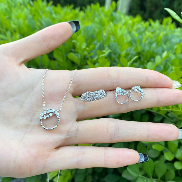 PURE 925 SILVER Anastasia Jewelry Set