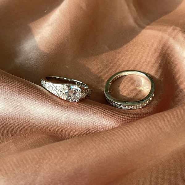 PURE 925 SILVER Audrey Ring Set