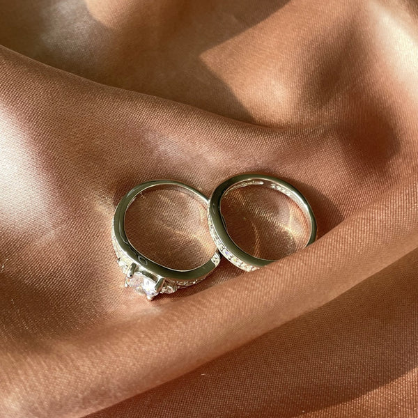 PURE 925 SILVER Audrey Ring Set