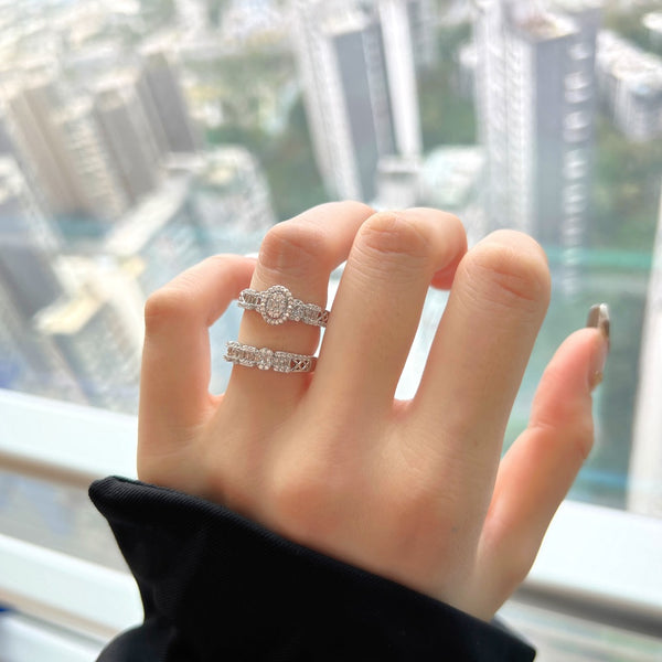 PURE 925 SILVER Kaitlyn Ring Set