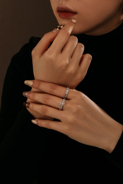 PURE 925 SILVER Kaitlyn Ring Set