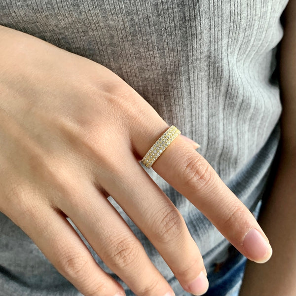 PURE 925 SILVER (Gold Plated)Bailey Ring