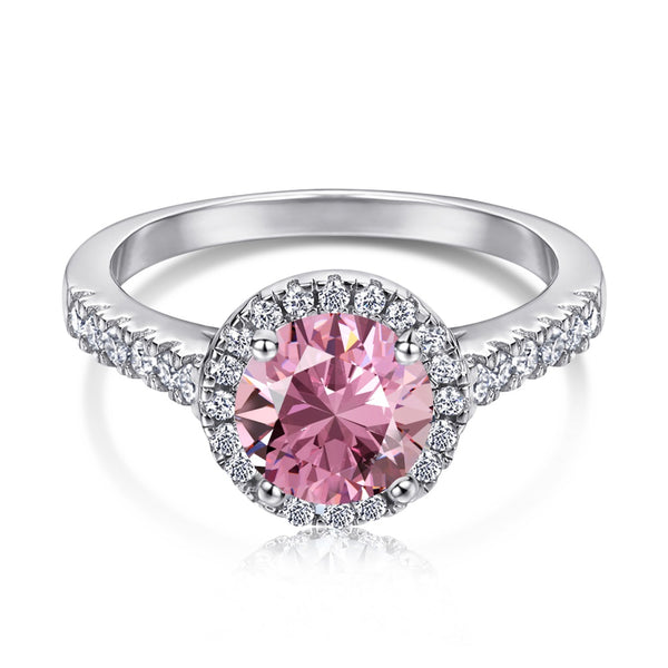 PURE 925 SILVER PINK Olivia Ring