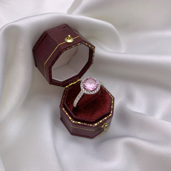 PURE 925 SILVER PINK Olivia Ring