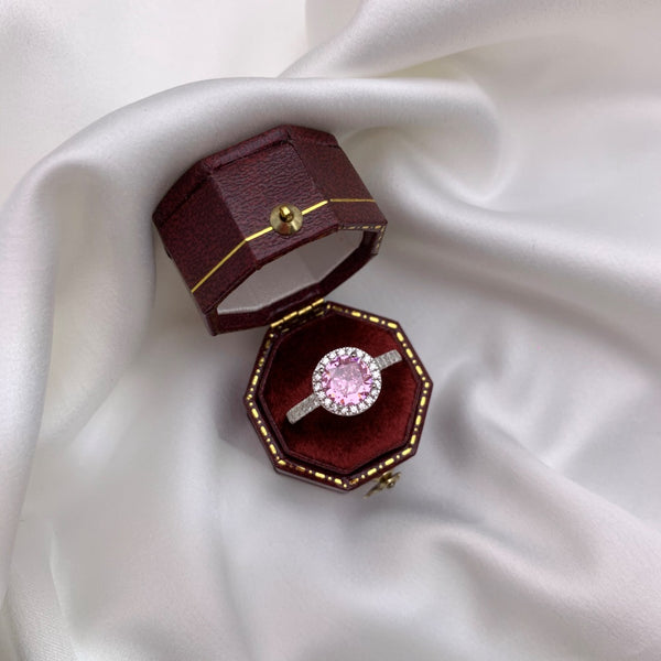PURE 925 SILVER PINK Olivia Ring