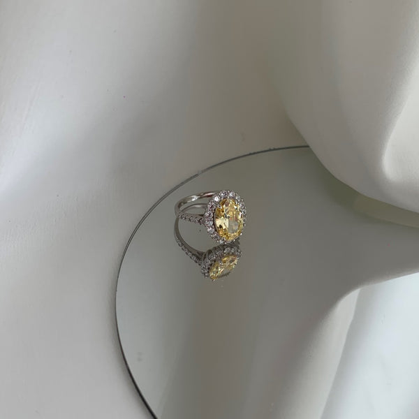 PURE 925 SILVER YELLOWTiffany Ring