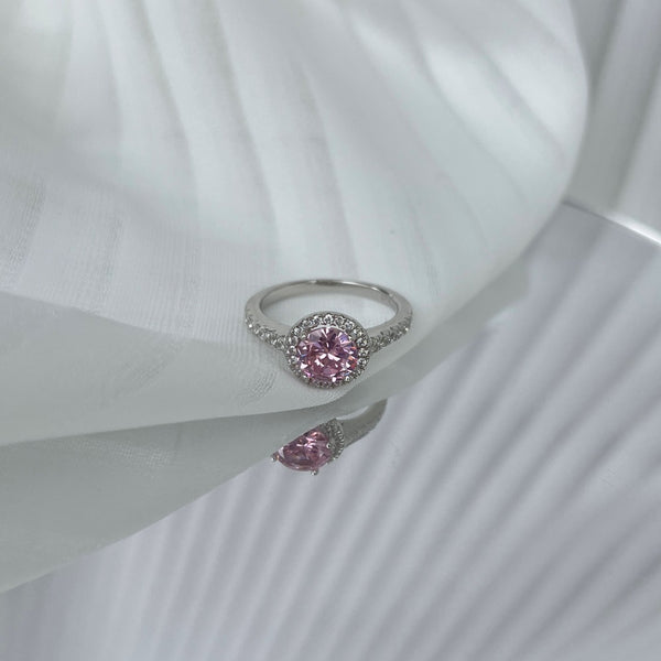 PURE 925 SILVER PINK Olivia Ring