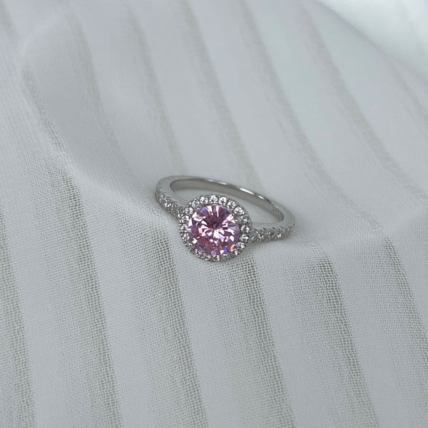PURE 925 SILVER PINK Olivia Ring