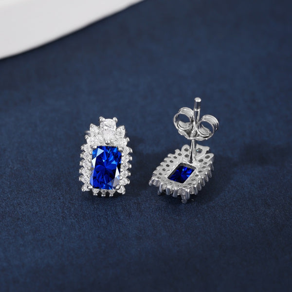 PURE 925 SILVER BLUE Gwynette Earrings